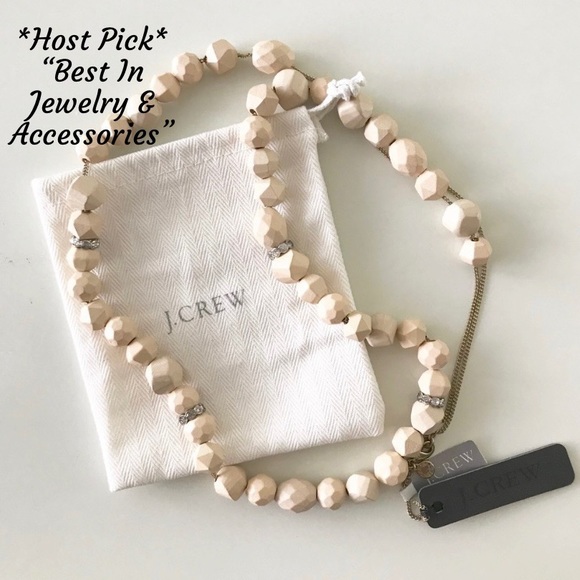 J. Crew Jewelry - 🎉HP!🎉 J. Crew Long Ivory Wooden Beaded Necklace
